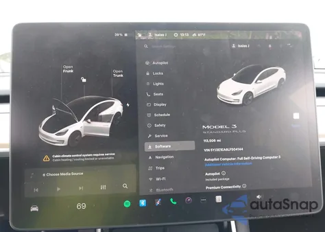 2020 Tesla Model 3 Standard Range Plus Rear-Wheel Drive/Standard Range Rear-Wheel Drive from USA, damaged, VIN 5YJ3E1EA6LF504144